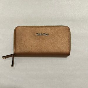 Gold Calvin Klein Wallet